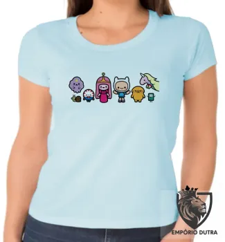 Baby look blusa feminina Hora da Aventura desenho cartoon - Foto 2