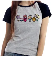 Baby look blusa feminina Hora da Aventura desenho cartoon - Foto 4