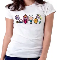 Baby look blusa feminina Hora da Aventura desenho cartoon - Foto 6