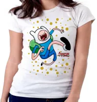 Baby look blusa feminina Hora da Aventura Jake run cartoon - Foto 5