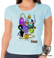 Baby look blusa feminina Hora da Aventura personagens serie - Foto 2