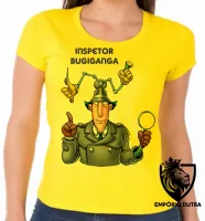 Baby look blusa feminina Inspetor Bugiganga detetive desenho antigo - Foto 4