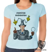 Baby look blusa feminina Inspetor Bugiganga detetive desenho antigo - Foto 5