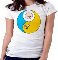 Baby look blusa feminina Jake Finn hora aventura redondo - Foto 3