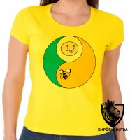 Baby look blusa feminina Jake Finn hora aventura redondo - Foto 5