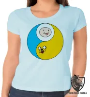 Baby look blusa feminina Jake Finn hora aventura redondo - Foto 6