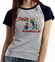 Baby look blusa feminina Jake Finn Mario Luigi - Foto 4