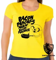 Baby look blusa feminina Jake Hora da Aventura pancakes - Foto 5