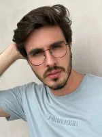 Armação de Óculos de Grau Masculino André Preto - Foto 2