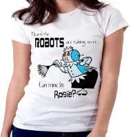 Baby look blusa feminina Jetson Can mine be Rosie robo - Foto 6