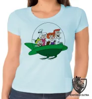 Baby look blusa feminina Jetsons nave desenho antigo hanna barbera - Foto 2