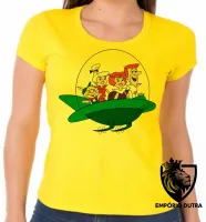 Baby look blusa feminina Jetsons nave desenho antigo hanna barbera - Foto 3