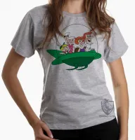 Baby look blusa feminina Jetsons nave desenho antigo hanna barbera - Foto 6