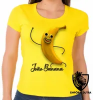 Baby look blusa feminina João Banana desenho fruta - Foto 6