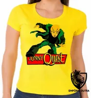 Baby look blusa feminina jonny quest desenho antigo - Foto 3