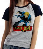 Baby look blusa feminina jonny quest desenho antigo - Foto 4