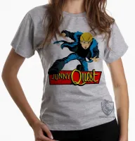Baby look blusa feminina jonny quest desenho antigo - Foto 6