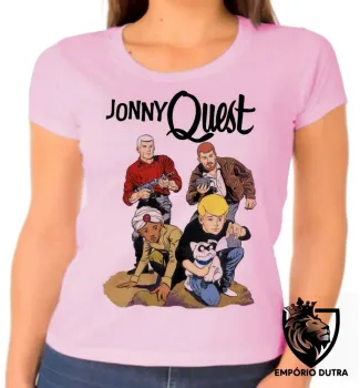 Baby look blusa feminina jonny quest aventura