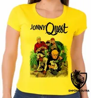 Baby look blusa feminina jonny quest desenho antigo - Foto 3