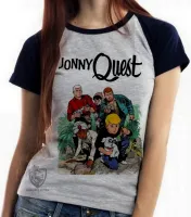 Baby look blusa feminina jonny quest desenho antigo - Foto 4