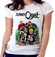 Baby look blusa feminina jonny quest desenho antigo - Foto 5