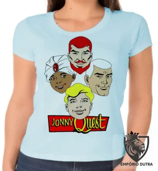 Baby look blusa feminina jonny quest desenho retro - Foto 2