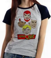 Baby look blusa feminina jonny quest desenho retro - Foto 3