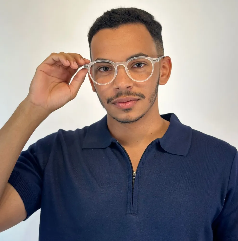 Armação de Óculos de Grau Masculino Alemanha Transparente