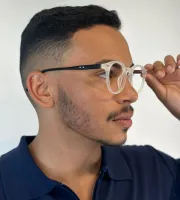 Armação de Óculos de Grau Masculino Alemanha Transparente - Foto 2