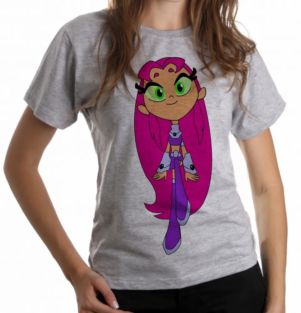 Baby look blusa feminina Jovens Titãs Estelar titan go