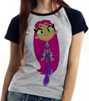 Baby look blusa feminina Jovens Titãs Estelar titan go - Foto 2