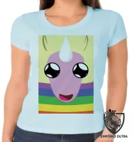 Baby look blusa feminina Lady Iris rosto Hora da Aventura - Foto 2