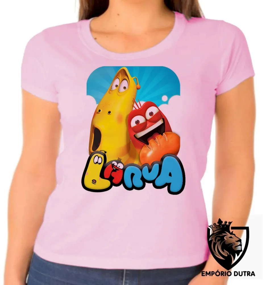 Baby look blusa feminina Larvas engraçadas youtube