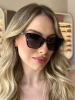Armação de Óculos de Grau Clipon Feminino 2 em 1 Lady Azul - Foto 3