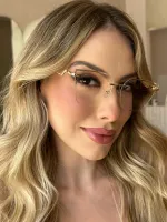 Armação de Óculos de Grau Feminino Ananda Parafusado - Foto 2