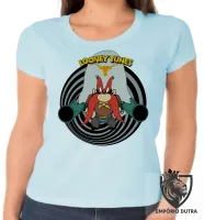 Baby look blusa feminina Looney Tunes Eufrazino arma - Foto 2