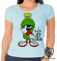 Baby look blusa feminina Marvin marciano pernalonga nasa - Foto 2