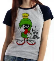 Baby look blusa feminina Marvin marciano pernalonga nasa - Foto 4