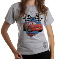 Baby look blusa feminina McQueen cars carros desenho - Foto 6