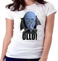 Baby look blusa feminina megamente super herói azul - Foto 6