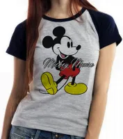 Baby look blusa feminina Mickey Mouse antigo Disney - Foto 4
