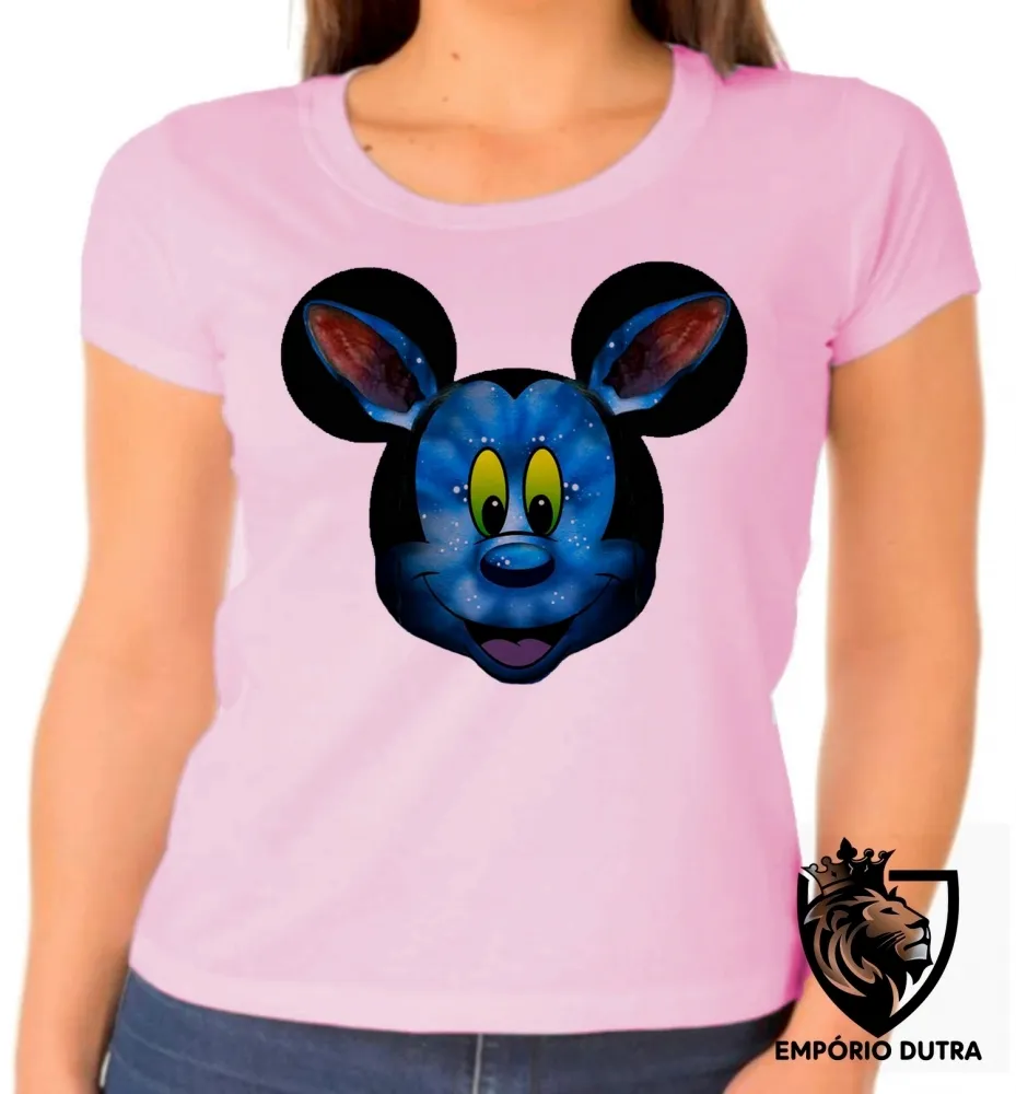 Baby look blusa feminina Mickey mouse disney avatar Imagem
