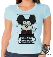 Baby look blusa feminina Mickey mouse disney preso - Foto 2