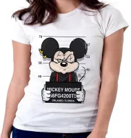 Baby look blusa feminina Mickey mouse disney preso - Foto 5