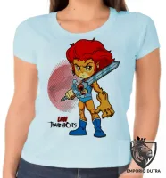 Baby look blusa feminina Thundercats Lion leão gato cat - Foto 3
