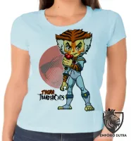 Baby look blusa feminina Thundercats Tygra tigre gato cat - Foto 2