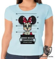 Baby look blusa feminina Minnie mouse disney presa prisão - Foto 2