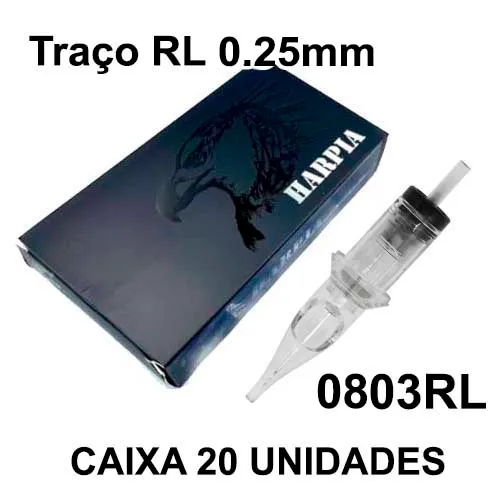 Cartucho HARPIA 0.25mm 0803 Traço RL - CAIXA 20 UNIDADES