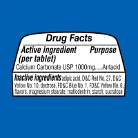 Equate Ultra Strength Antacido Assorted Fruit 1000mg C/72un - Foto 3