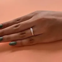 Anel de prata com zircônias - 270707 - Foto 4